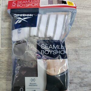 Reebok Boyshort Underwear Women's Medium 4pk Seamless Relaxed Fit Panties NWT